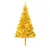 Produktbild 2 för Plastgran med LED och julgranskulor guld 210 cm PET 