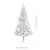 Produktbild 12 för Plastgran med LED och julgranskulor silver 120 cm PET
