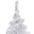 Produktbild 3 för Plastgran med LED och julgranskulor silver 120 cm PET