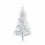 Produktbild 2 för Plastgran med LED och julgranskulor silver 150 cm PET 