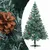 Produktbild 2 för Frostad plastgran med LED och julgranskulor och kottar 150 cm