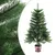Produktbild 2 för Plastgran med LED och julgranskulor 65 cm grön