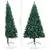 Produktbild 7 för Halv plastgran med LED och julgranskulor grön 120 cm