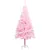 Produktbild 2 för Belyst plastgran med kulor rosa 120 cm PVC