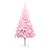 Produktbild 2 för Plastgran med LED och julgranskulor rosa 210 cm PVC 