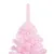 Produktbild 3 för Plastgran med LED och julgranskulor rosa 210 cm PVC 