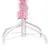 Produktbild 4 för Plastgran med LED och julgranskulor rosa 210 cm PVC 