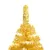 Produktbild 3 för Plastgran med LED och julgranskulor guld 180 cm PET 