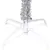 Produktbild 2 för Belyst plastgran med kulor silver 120 cm PET