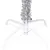 Produktbild 4 för Belyst plastgran med kulor silver 180 cm PET