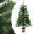 Produktbild 2 för Plastgran med LED och julgranskulor 65 cm grön