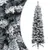Produktbild 2 för Belyst plastgran slimmad med snö grön 150 cm PVC