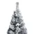 Produktbild 4 för Belyst plastgran slimmad med snö grön 210 cm PVC