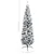 Produktbild 9 för Belyst plastgran slimmad med snö grön 210 cm PVC