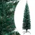 Produktbild 2 för Smal plastgran med LED och julgranskulor grön 120 cm