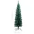Produktbild 12 för Smal plastgran med LED och julgranskulor grön 120 cm