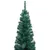 Produktbild 3 för Smal plastgran med LED och julgranskulor grön 120 cm