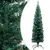 Produktbild 2 för Smal plastgran med LED och julgranskulor grön 150 cm