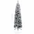 Produktbild 12 för Smal plastgran med LED och julgranskulor grön 120 cm PVC