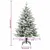 Produktbild 11 för Plastgran med LED och julgranskulor och snö 120 cm PVC&PE