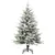 Produktbild 3 för Plastgran med LED och julgranskulor och snö 120 cm PVC&PE