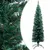 Produktbild 2 för Smal plastgran med LED och julgranskulor grön 120 cm