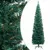Produktbild 2 för Smal plastgran med LED och julgranskulor grön 210 cm