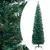 Produktbild 2 för Smal plastgran med LED och julgranskulor grön 240 cm