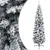 Produktbild 2 för Smal plastgran med LED och julgranskulor grön 210 cm