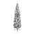 Produktbild 11 för Smal plastgran med LED och julgranskulor grön 210 cm