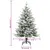 Produktbild 11 för Plastgran med LED och julgranskulor och snö 120 cm PVC&PE