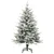 Produktbild 3 för Plastgran med LED och julgranskulor och snö 120 cm PVC&PE