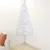 Produktbild 2 för Belyst plastgran för hörn vit 240 cm PVC