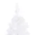 Produktbild 4 för Plastgran för hörn med LED och julgranskulor vit 150 cm PVC 
