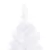 Produktbild 4 för Plastgran för hörn med LED och julgranskulor vit 210 cm PVC 