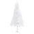Produktbild 2 för Plastgran för hörn med LED och julgranskulor vit 210 cm PVC