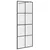 Produktbild 2 för Duschvägg med klart ESG-glas 80x195 cm svart