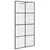 Produktbild 2 för Duschvägg med klart ESG-glas 100x195 cm svart