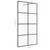 Produktbild 5 för Duschvägg med klart ESG-glas 100x195 cm svart