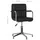 Snurrbar kontorsstol svart konstläder
