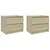 Produktbild 2 för Sängbord 2 st sonoma-ek 50x39x43,5 cm konstruerat trä