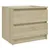 Produktbild 3 för Sängbord 2 st sonoma-ek 50x39x43,5 cm konstruerat trä