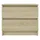 Sängbord 2 st sonoma-ek 50x39x43,5 cm konstruerat trä