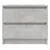 Produktbild 4 för Sängbord 2 st betonggrå 50x39x43,5 cm konstruerat trä