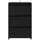 Sängbord 2 st svart 40x35x62,5 cm spånskiva 