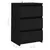 Produktbild 8 för Sängbord 2 st svart 40x35x62,5 cm spånskiva 