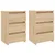 Produktbild 2 för Sängbord 2 st sonoma-ek 40x35x62,5 cm konstruerat trä
