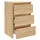 Sängbord 2 st sonoma-ek 40x35x62,5 cm konstruerat trä