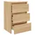 Produktbild 6 för Sängbord 2 st sonoma-ek 40x35x62,5 cm konstruerat trä