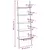 Produktbild 8 för Hylla 5 hyllplan svart 64x34x185,5 cm